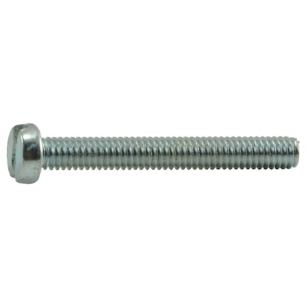 Midwest Fastener M2.5-0.45 x 20 mm Slotted Pan Machine Screw, Zinc Plated Steel, 20 PK 66954